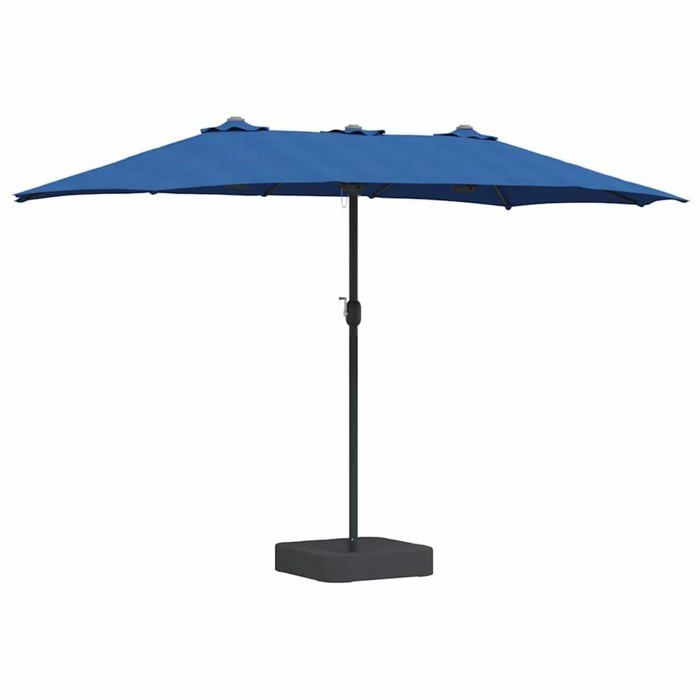 vidaXL Parasol de jardin Couleur sable 385 x 209 x 244 cm tissu - vue 3