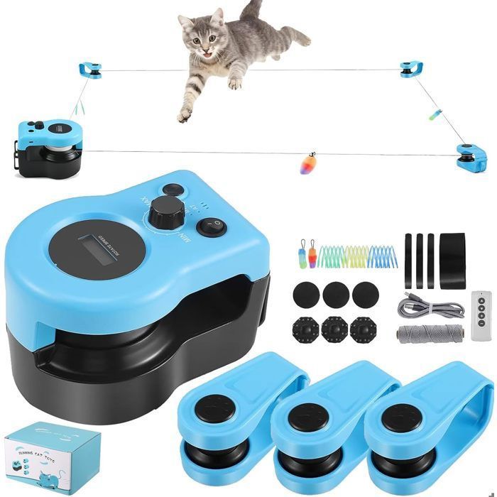 Meilleurs prix pour KENLUMO Jouets pour chats interactifs et intelligents ensemble de jouets rechargeables pour chats commande automatique/à distance.