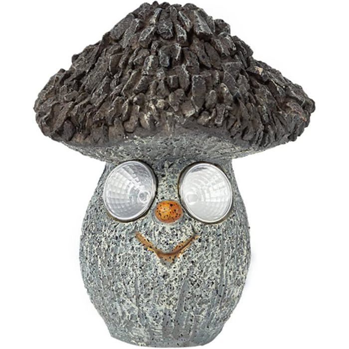 Lumières Solaire Décoratives Champignon Étanche pour Jardin Extérieur Lot de 3 Lampes