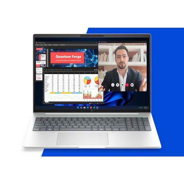 HP EliteBook 8 G2a Notebook Next Gen AI Copilot+ PC conception de charnière à 169 degrés AMD Ryzen AI 5 435 / jusqu'à 4.5 GHz Win 11 Pro Radeon RAM SSD NVMe 16 IPS 1920 x 1200 Wi Fi 7 Bluetooth 6.0 ...