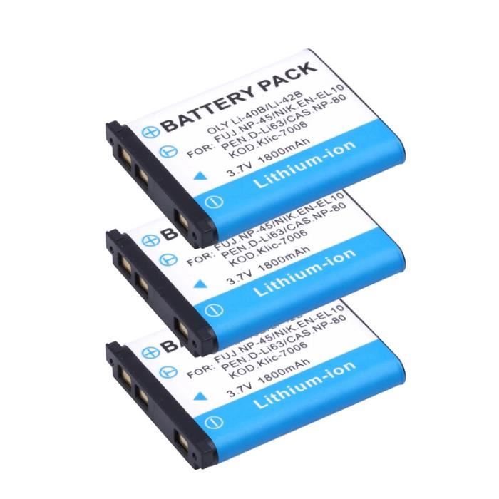 2 Batteries NB-11L + Chargeur Pour Canon PowerShot IXUS 185, 285 HS, Etc. - 3.7V, 600mAh