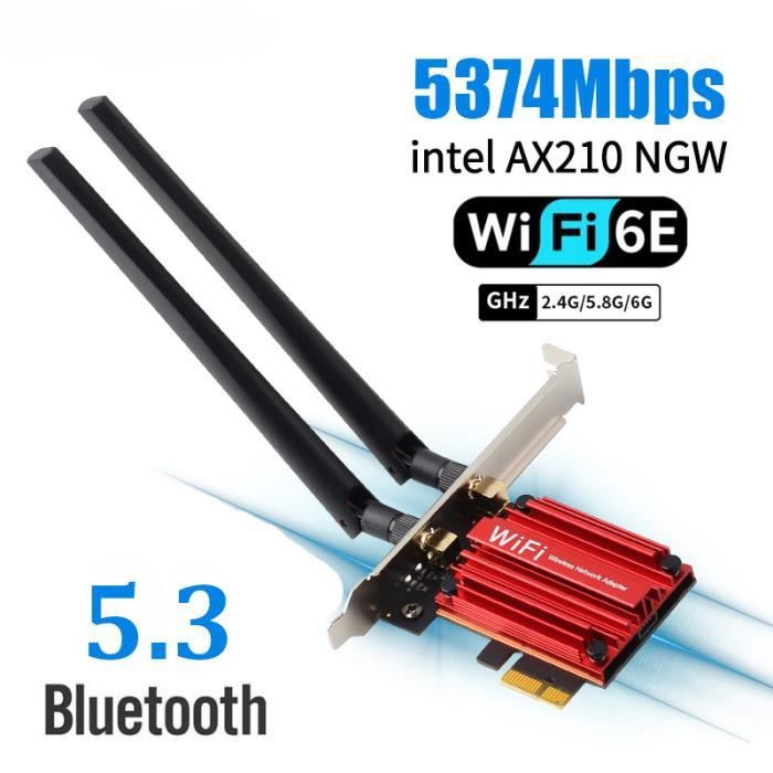 PCE-AX210 - Carte réseau sans fil Intel AX210 LeicBand, adaptateur PCIE ...