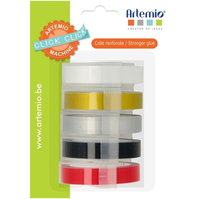 Ruban Recharge étiqueteuse 6mm X 3m - Compatible DYMO Et MOTEX, 5 Couleurs, Pour Organisation Et DIY