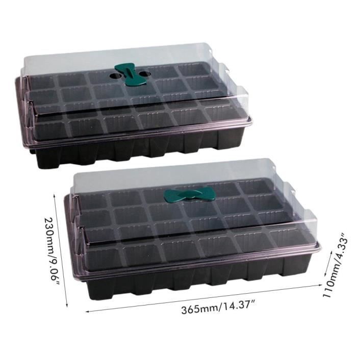 Plateau De Semis 12 Cellules Avec Pastilles De Tourbe - Bac Germination Pour Légumes, Fleurs, Plantes (18.5x14.5 Cm)