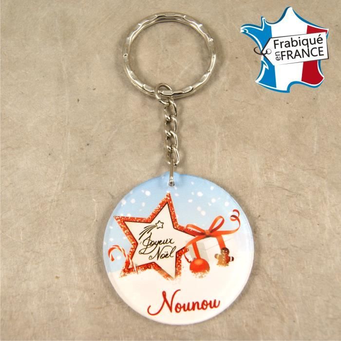 Porte Clef Joyeux Noel Nounou Cadeau De Noel Pour Nounou Decoration De Sapin Achat Vente Porte Cles 0624358642363 Cdiscount