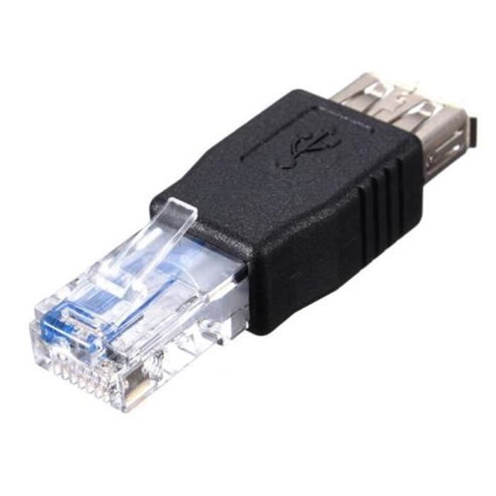 Usb Type A Femelle Vers Rj45 Adaptateur Ethernet Male Connecteur Prise Connecteur Achat Vente Alimentation Cable Usb Type A Femelle Vers Rj4 Cdiscount