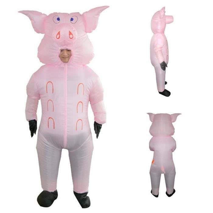 déguisement cochon gonflable