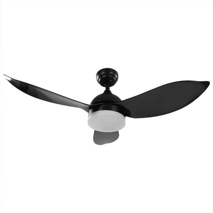 48 Ventilateur De Plafond A Lames Avec Telecommande Eclairage Led Noir Achat Vente Ventilateur De Plafond 48 Ventilateur De Plafond Cdiscount