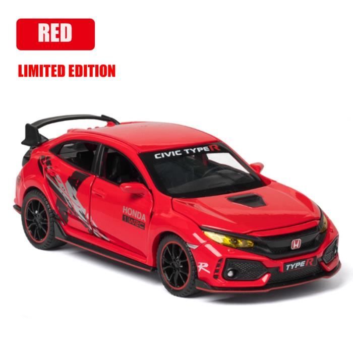 Voiture Miniature Honda Civic Type-R EK9 - Échelle 1/64 - Modèle Moulé Sous Pression - Neuf