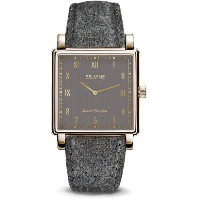 Montre Femme Cadran 28 Mm En Alliage Gris Et Bracelet Gris En