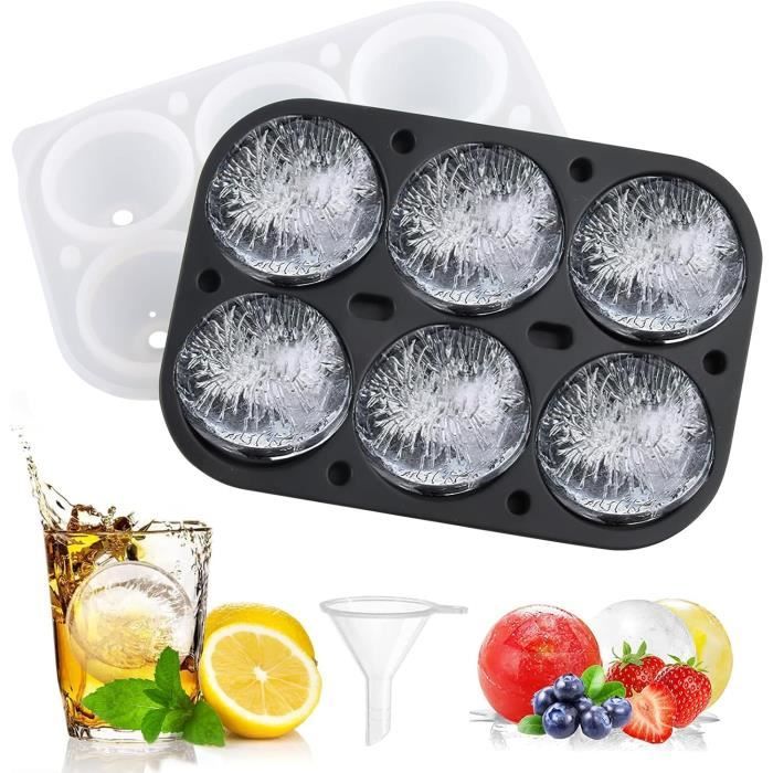 Bac Glacon Silicone, Géant Glacon Moule Cubes Moule à Glaçon Sphérique Rond Et Carré Avec