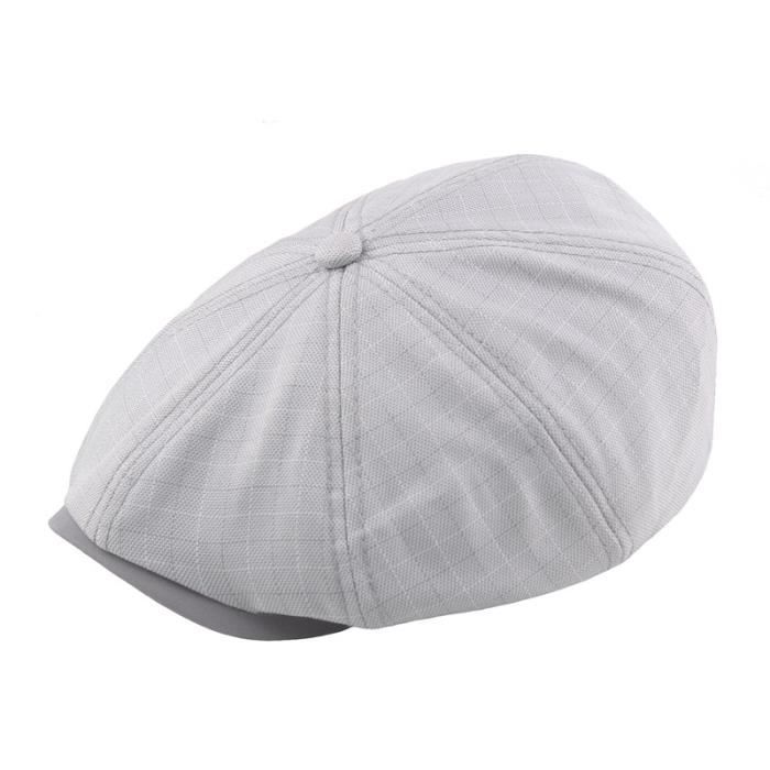 Beret Casquettes De Gavroche en Coton Solide pour Hommes D/écontract/é 8 Panneaux Chapeau Octogonal Streetwear Casquette Plate Femmes Chapeaux dartiste