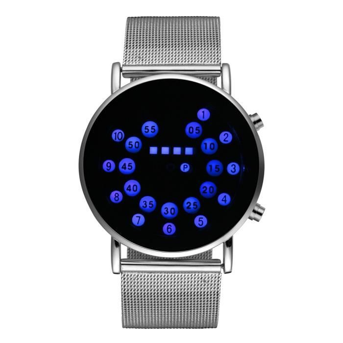 Grossess Mode Cool Montre num rique Montre homme Luxe LED Montres