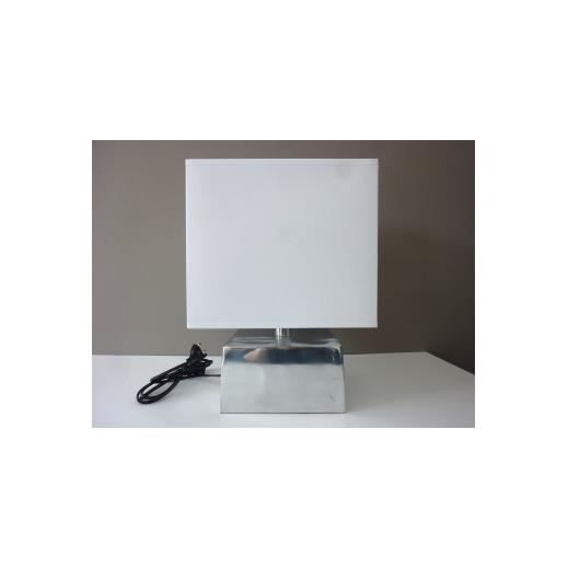 Lampe A Poser New York Achat Vente Lampe A Poser New York Aluminium Polyester Coton Cdiscount