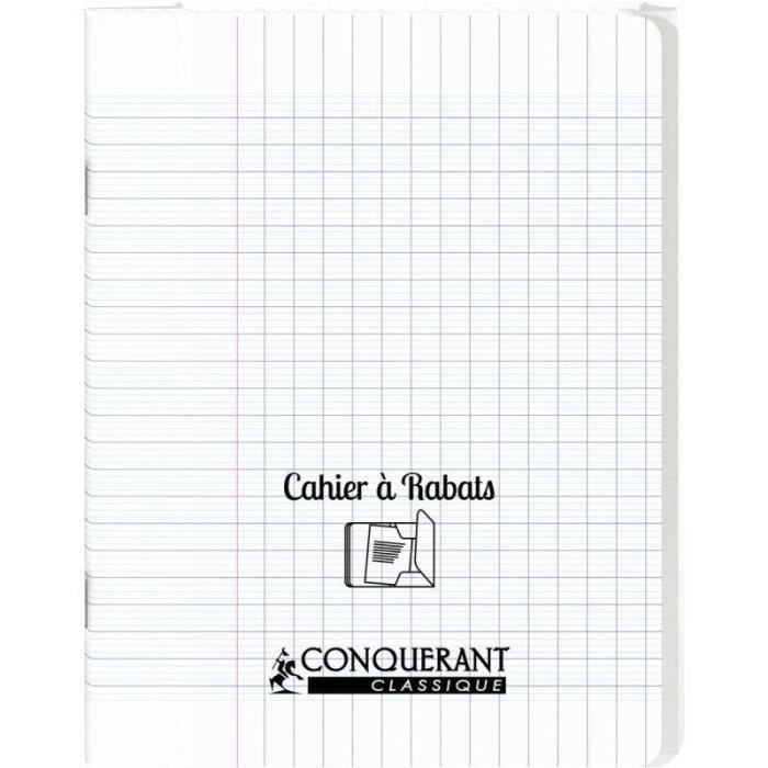 Cahier polypropylène 90g 96 pages seyes 17x22 cm - rouge