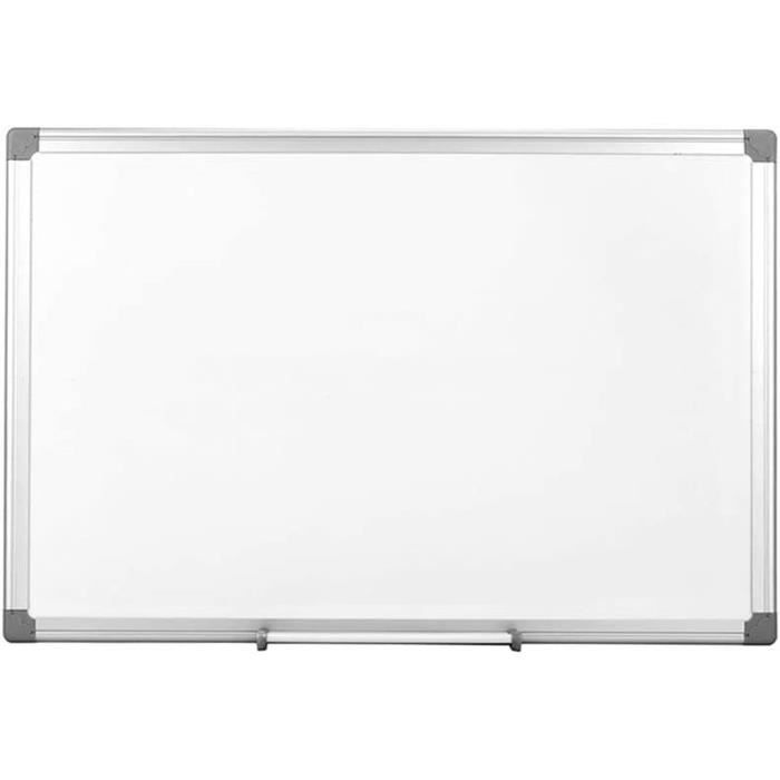 Tableau Blanc Magnétique Effaçable 60x45cm Office Products - Cadre Aluminium Avec Porte-Stylo