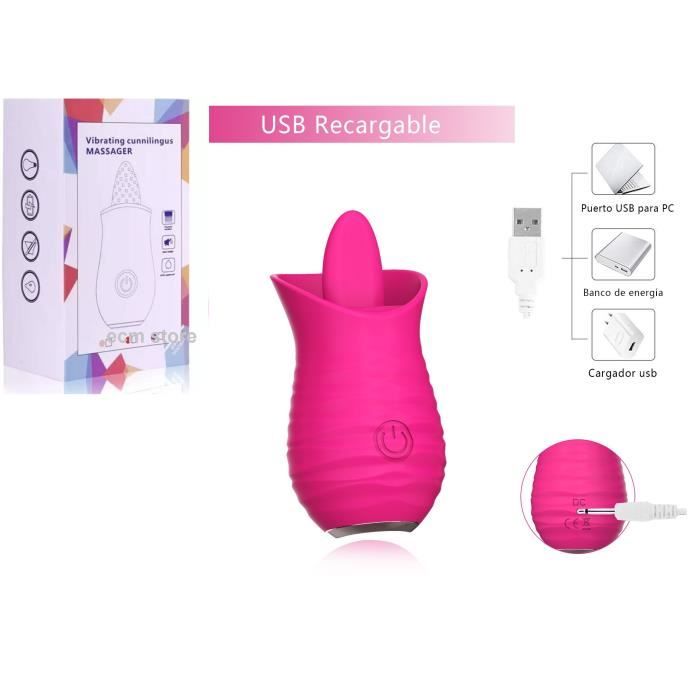 Masseur de cunnilingus vibrant fushia sextoys femme en silicone  