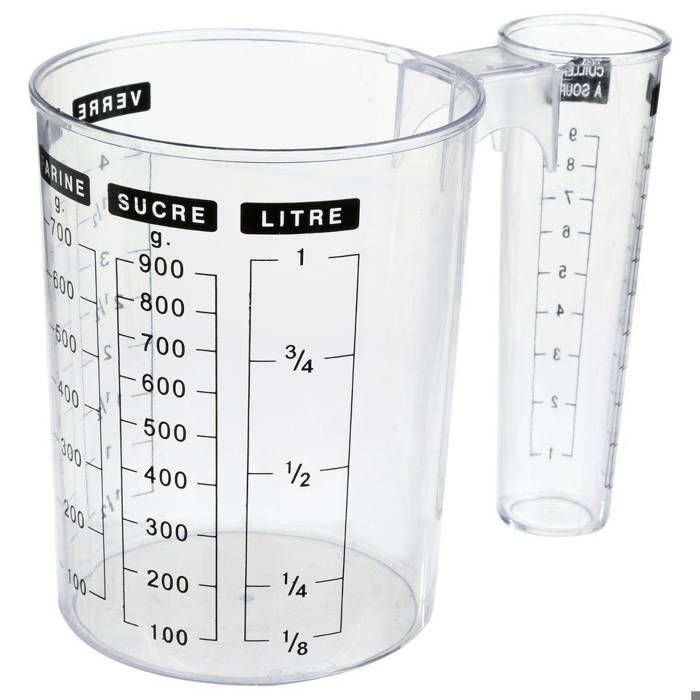Verre Doseur Double Graduation Paroi Transparente Achat Vente Doseur Mesureur Verre Doseur Double Cdiscount