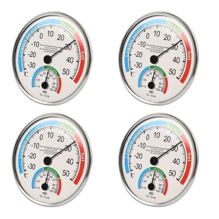 Thermomètre Hygromètre In/Extérieur, Thermo-Hygromètre De Réfrigérateur Sans Fil Avec Capteurs