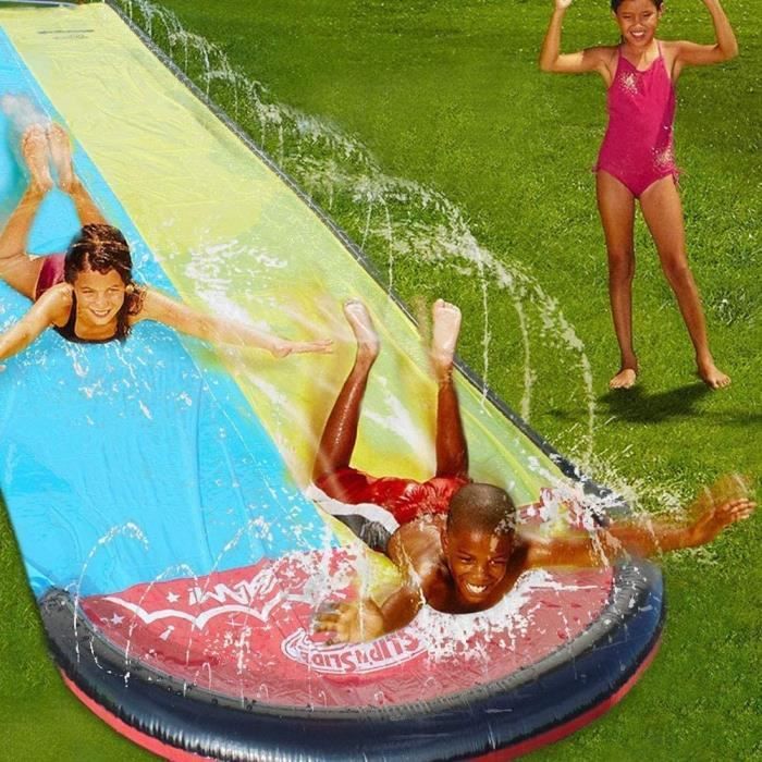 Duhe189014 Tapis De Glisse Eau Enfant 480cm Toboggan Aquatique De