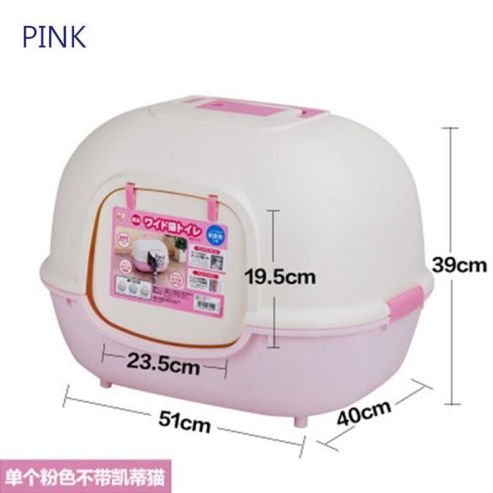 Maison De Toilette Bac A Litiere Pour Chats Entierement Ferme Grand Bac A Litiere De Type A Bascule Anti Odeur Et Type A039 2 A Cdiscount