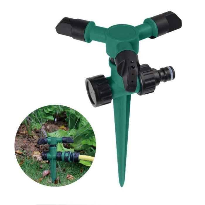 Arroseur Rotatif 360 Système D'arrosage Automatique Pour Jardin, Arroseurs De Pelouse, Rotation à 360 °, Système D'irrigation Pour Plantes Avec Buse,Vert | Leroy Merlin Tuyaux Arrosage