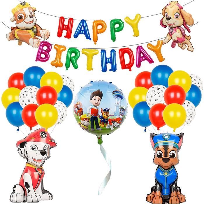 Pat Patrouille Joyeux Anniversaire Decoration Paw Dog Patrol Ballons Paw Dog Patrol Anniversaire Bannieres Paw Dog Patrol Bal 117 Cdiscount Maison