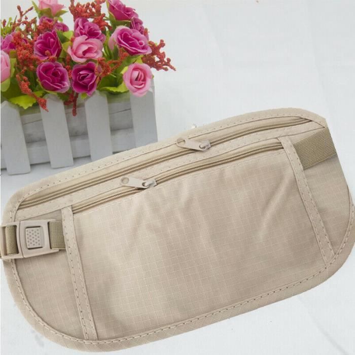 GAOJIN Sac Banane，Pochette Ceinture De Voyage Sécurisée - Sac