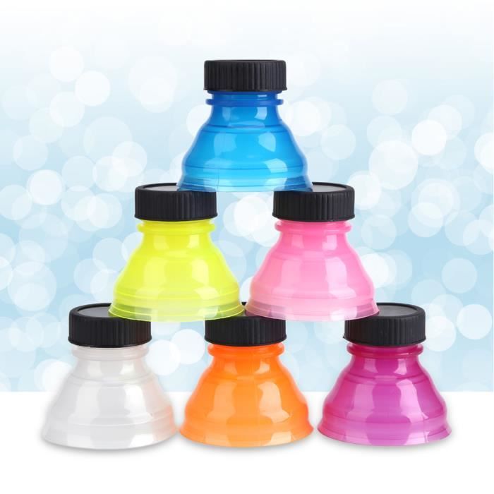 Capsules de canettes 6pcs réutilisables Snap On Pop Can Capsules de bouteilles pour couvercle de boisson gazeuse fraîche