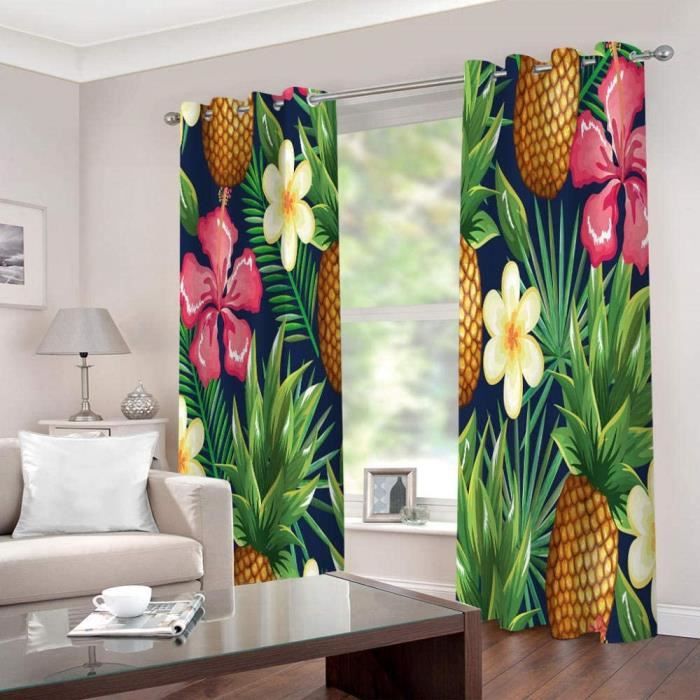 Rideaux Occultants Style Mexicain Rayures | 2 Pièces 75x166 Cm | Polyester, œillets 4 Cm | Isolation Thermique