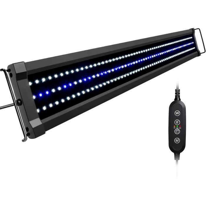 Comparer les prix de ClassicLED G2 Éclairage Aquarium, Rampe LED Étanche avec Contrôleur, Lumières Blanches et Bleues, 3 Modes de Minuterie en Option