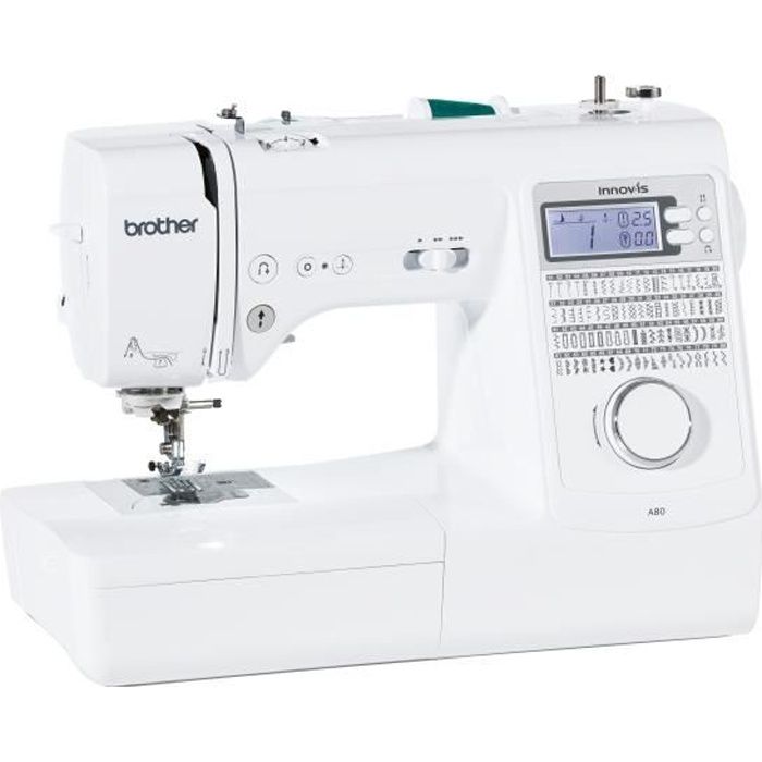 Machine à coudre - BROTHER - Innov-is A80 - 80 points - Ecran LCD - Enfile aiguille dune main - Brother