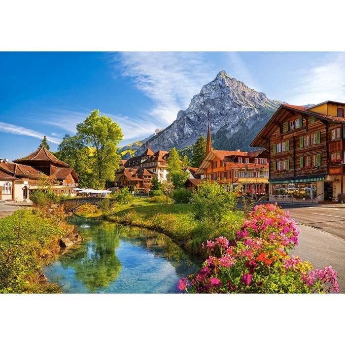 Puzzle 500 pièces Castorland — Kandersteg (Suisse) 47x33 cm