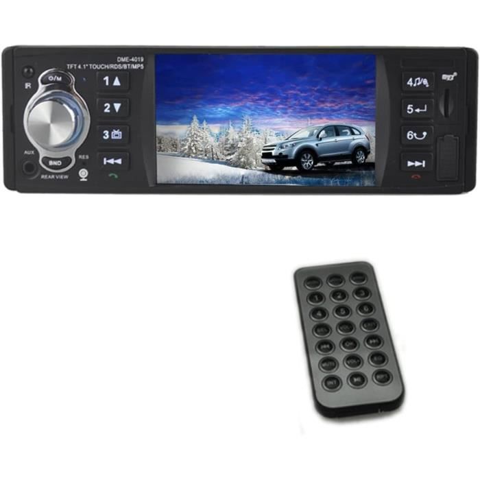 Carcemy Autoradio Voor Alle Auto's Met Bluetooth, USB, AUX En Handsfree Afstandsbediening Enkel Din Auto Radio Met Ingebouwde Microfoon