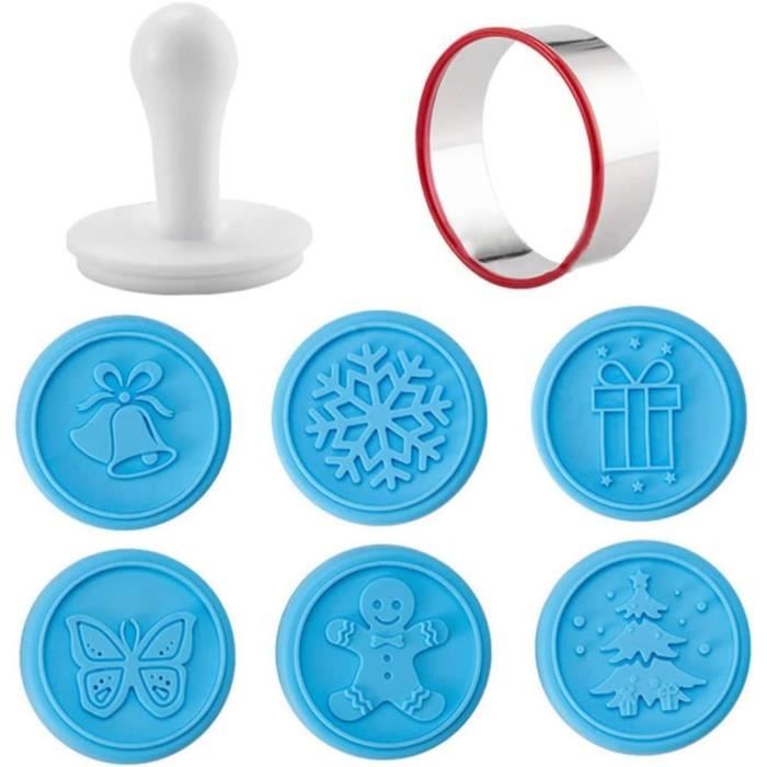 Baker Ross FC263 Tampon Peinture Enfant en Mousse motif Noël - Lot de 10, Tampon en Mousse, Tampon Encreur Motif, Tampon Enfant, Tampon Encreur, Loisirs Creatifs Enfants