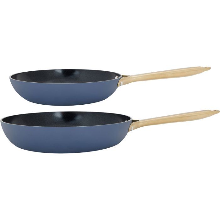 Poêles - COSY & TRENDY - Elegance Set 2 - 24+28 cm - Bleu - Antiadhésif céramique