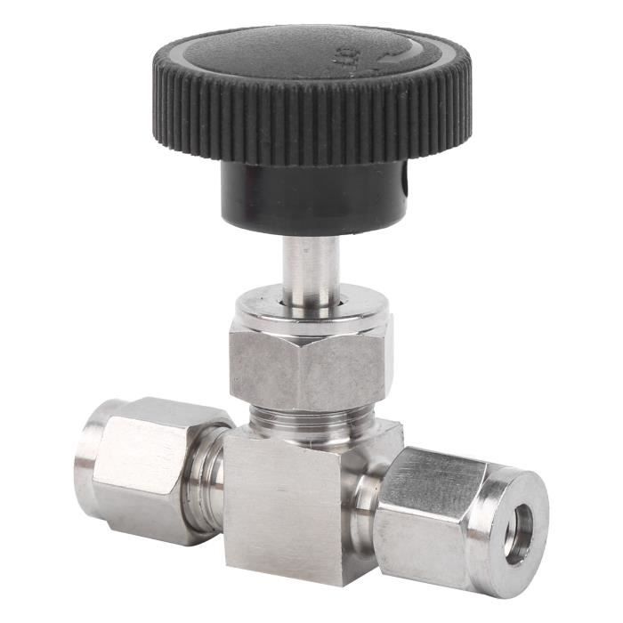 Vanne à Aiguille En Acier Inoxydable 304 - Filetage Intérieur 1/8", 1/4", 3/8", 1/2" - Pour Fluides Gaz - 11
