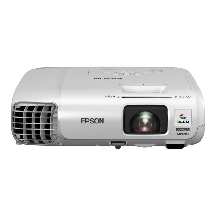 Epson EB-955WH - Projecteur 3LCD - 3200 lumens - WXGA (1280 x 800) - 16:10 - HD - LAN