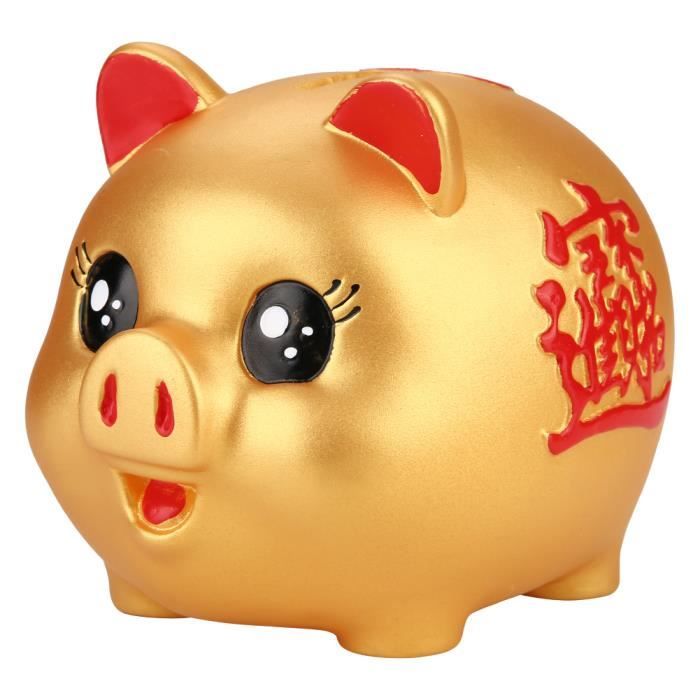 FAS® Or mignon en plastique cochon banque cochon jouet pièce de monnaie  argent cash collection boîte enfants cadeau 111607 - Cdiscount Maison