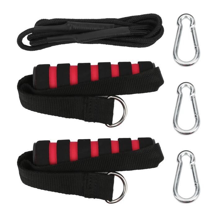 Lot De 2 Connecteurs De Câble Pour Machine De Gym – Acier Inox + Caoutchouc – Pour Câbles 5-6 Mm