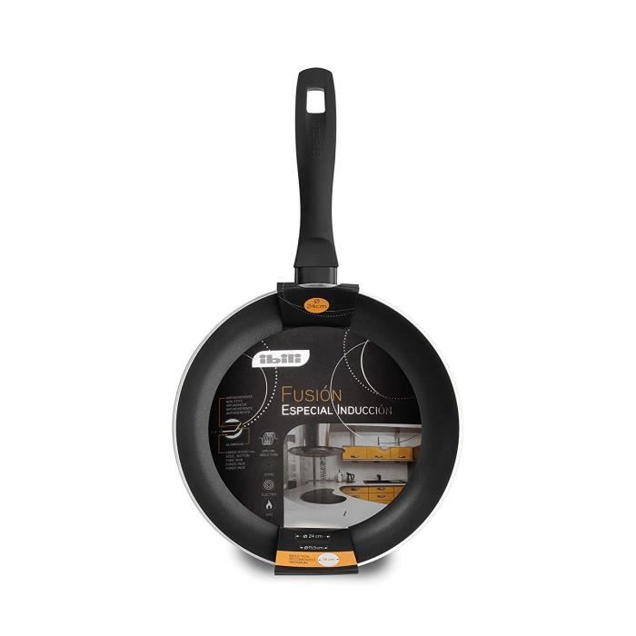 Ibili 450016 Fusion Poêle Aluminium/Inox 16 cm