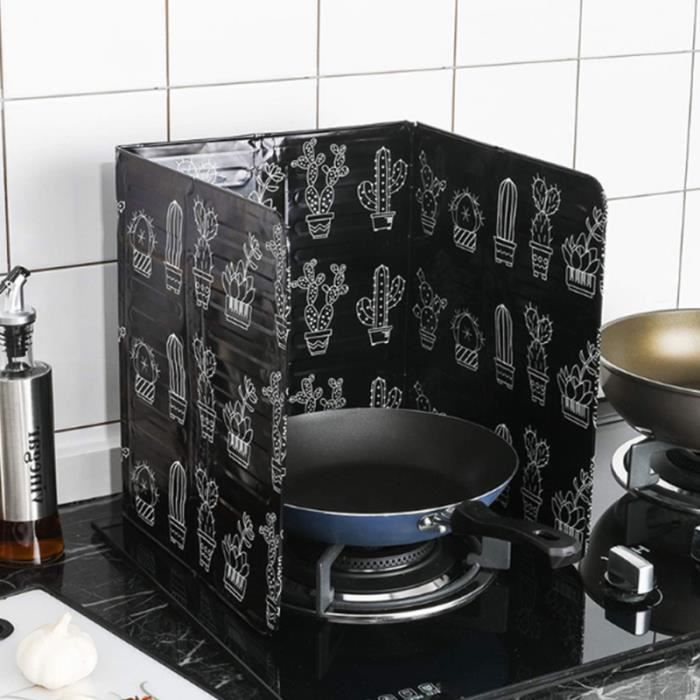 Protection éclaboussures Cuisinière GLOGLOW - Feuille Aluminium Pliable - Isolation Thermique - Nettoyage Facile