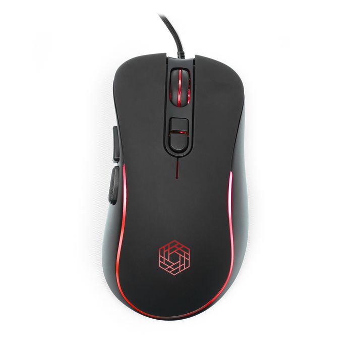 LIVOO TEA287 gamer filaire 7 boutons Programmables Rétro éclairage LED RGB Sensibilité ajustable 1200 à 7200 DPI