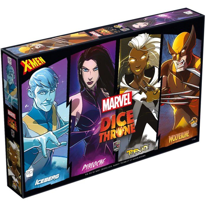 Dice Throne Marvel - Jeu de société - LUCKY DUCK GAMES - Iceman/Psylocke/Storm/Wolverine - 2 à 6 joueurs - Dès 8 ans