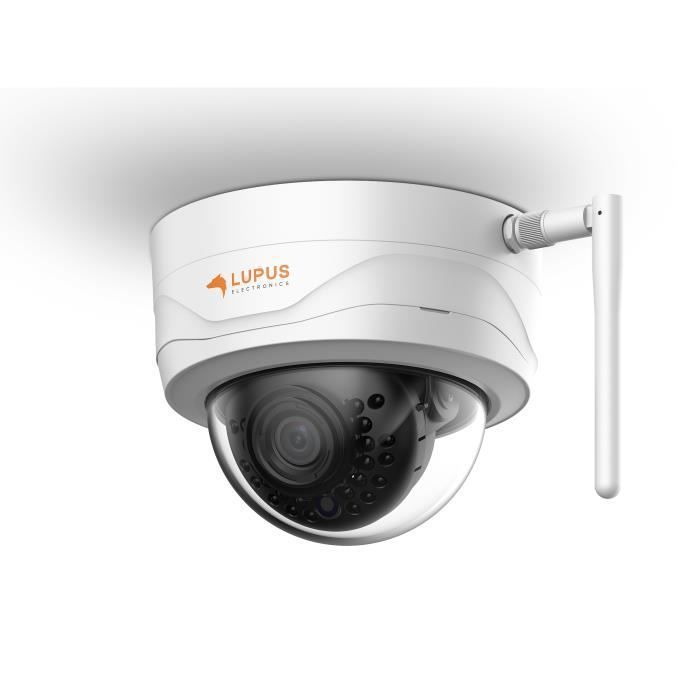 Lupus Electronics LE204 WLAN, Caméra de sécurité IP, Intérieure et extérieure, 30 m, Dôme, Noir, Blanc, Plafond