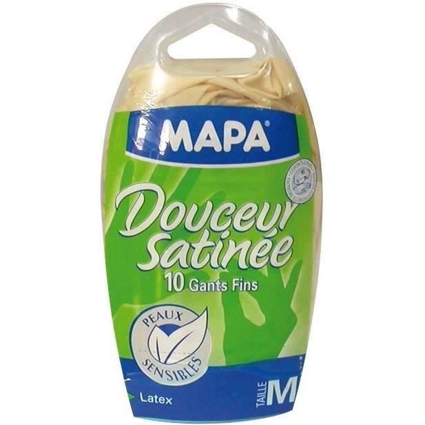 boite de 10 gants de menage douceur satinee mapa cdiscount au quotidien