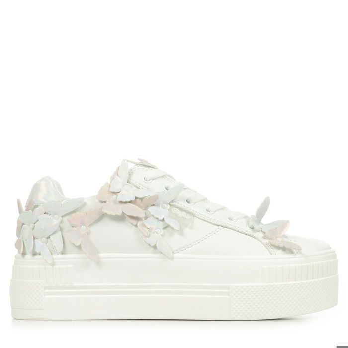 Buffalo Baskets femme Buffalo Paired Butterfly - BUFFALO - Blanc - Synthétique - Plat - Lacets