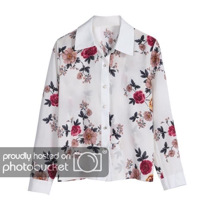 Kimono En Mousseline De Soie à Manches Bouffantes Et Imprimé