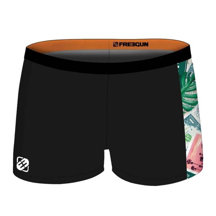 Maillot de Bain Homme Freegun Los Angeles California XL Noir