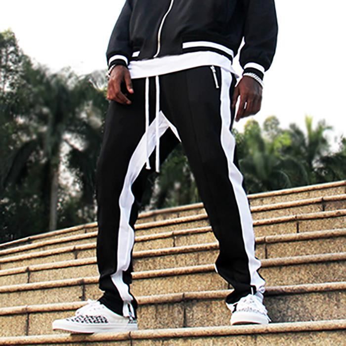 Pantalon De Survêtement Aviator Nation 5 Rayures - Taille 10 Jeune - Gris - Occasion Très Bon état